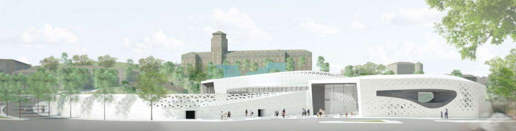 Общественный бассейн в городе Потсдам, Германия